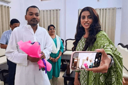 Akshara Singh Meets Bihar Health Minister