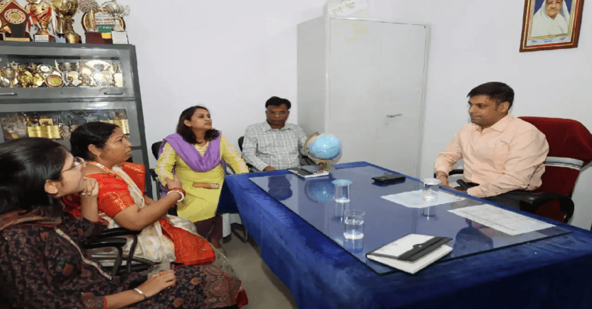 DC Saurabh Kumar Bhuvania inspected the PM Shri Kasturba Gandhi Girls School.