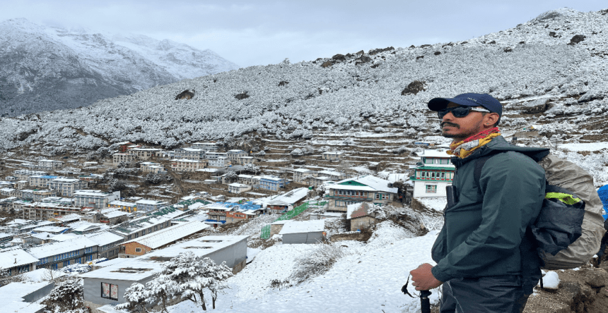 Deependra Conquers Everest Base Camp