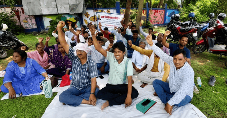 Jharkhand Rojgar Sevak Strike