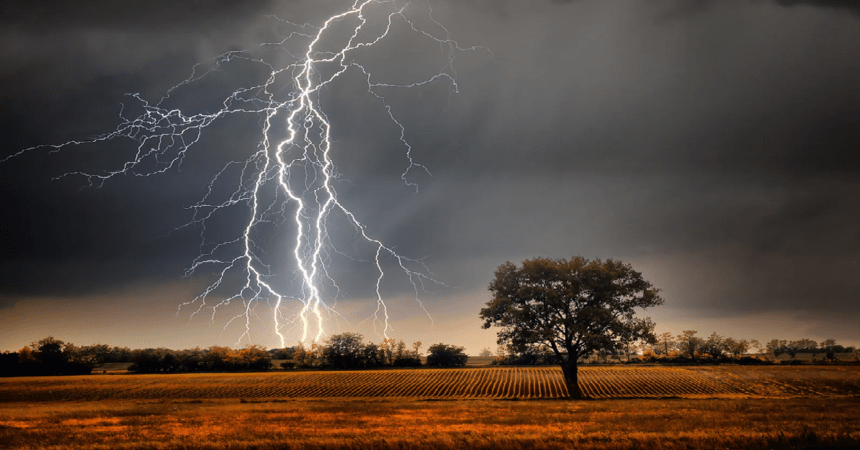 Lightning strike