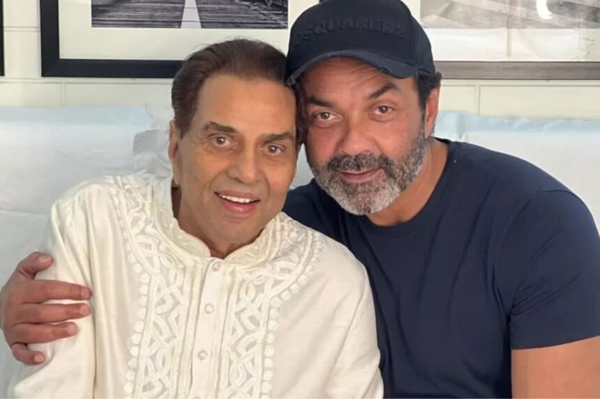 Bobby Deol and Dharmendra