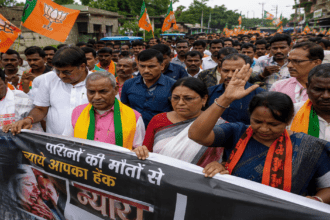Jamtara News, Reena Devi Death Case, Babulal Marandi, BJP Protest, Jamtara Sadar Hospital