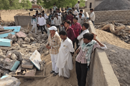 Protests against the demolition of illegal religious structures in areas along the India-Pakistan border.