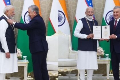 pm-modi-honoured-oli-darajali-dostlik-award-uzbekistan-shavkat-mirziyoyev