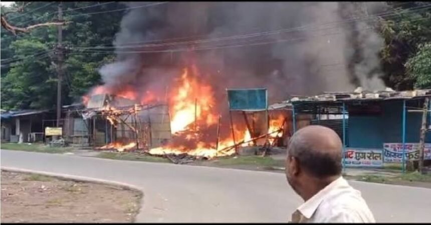 Bokaro Fire, Bokaro, Sector 6 Market, Jharkhand News, Market Fire, Shop