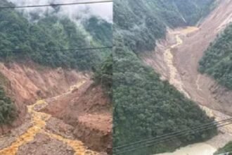 Gangtok, Sikkim, Mangan district, landslide, Teesta River, Chayakung