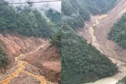 Gangtok, Sikkim, Mangan district, landslide, Teesta River, Chayakung