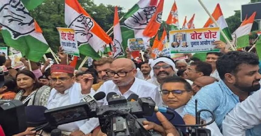 RJD Protest Ranchi, Chief Election Commissioner Gyanesh Kumar, Special Intensive Revision SIR, Election Commission Controversy, Albert Ekka Chowk Ranchi, RJD Jharkhand, BJP Favoritism Allegation