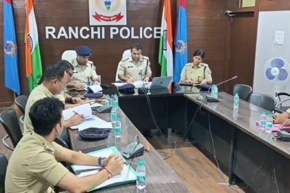 Ranchi News, City SP Paras Rana, Crime Meeting, Criminal Profiling, Festival Security, Jharkhand Police