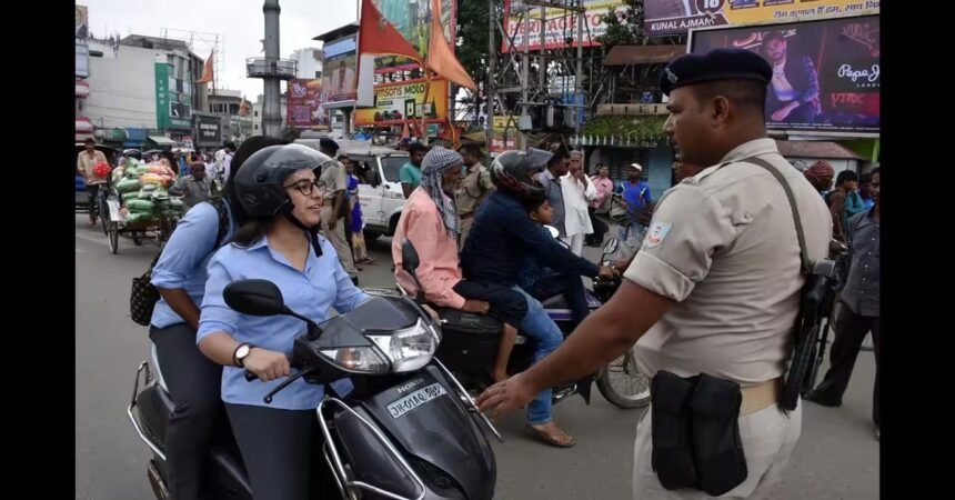 Ranchi News, Ranchi Traffic Police, Traffic Fine Ranchi, Motor Vehicle Act Jharkhand, SSP Ranchi, Ranchi Police Drive, Jharkhand News, Road Safety Ranchi