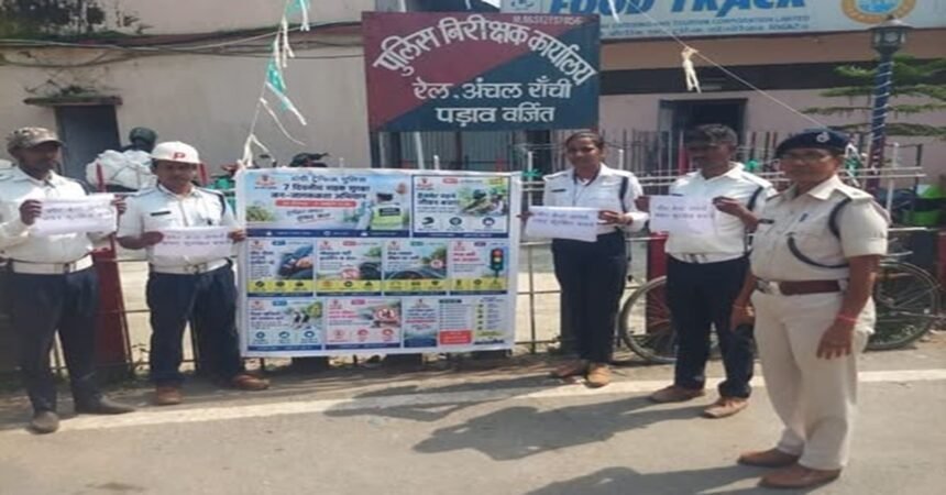 Ranchi Traffic Police, Road Safety Campaign, Seat Belt Drive