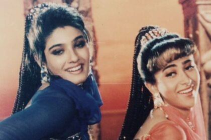 Raveena Tandon and Karisma Kapoor