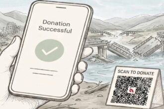 pal Flood, Digital Donations, QR Code, Mobile Ban