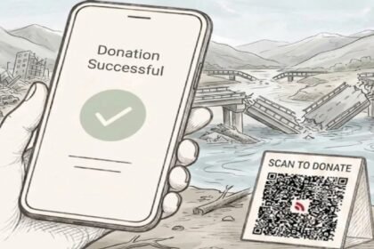 pal Flood, Digital Donations, QR Code, Mobile Ban