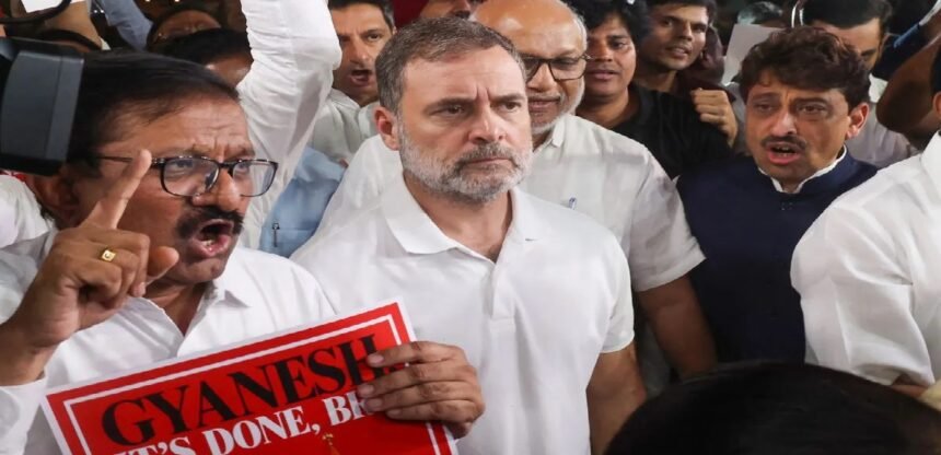 Delhi protests, INDIA alliance, Rahul Gandhi, Chief Justice Surya Kant, Supreme Court march, election commission protest, national news