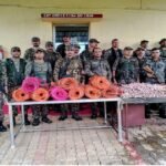 Giridih police, Parasnath hills Naxal operation, CRPF 154 battalion, SP Dr. Bimal Kumar, gelatin sticks recovered, Jharkhand news