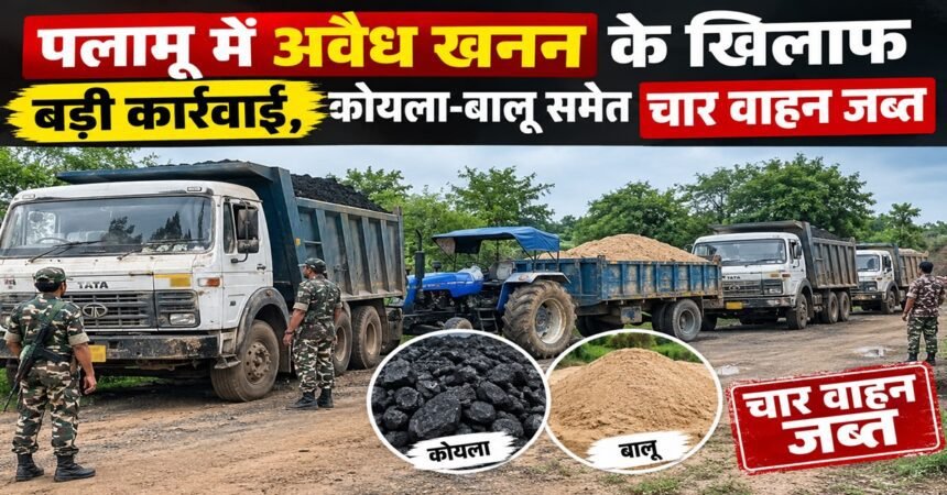 Palamu Mining Seizure_ Four Vehicles Confiscated