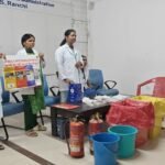 RIMS Ranchi, biomedical waste management, fire safety training, hospital management, infection control, local health news, Jharkhand updates