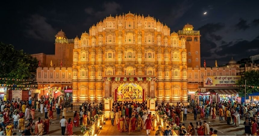 Ranchi Durga Puja, Hawa Mahal Pandal, Lalu Prasad Yadav