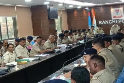 Ranchi news, Durga Puja safety, SSP Rakesh Ranjan, police meeting, CCTV surveillance, Shakti Commandos, Jharkhand local updates