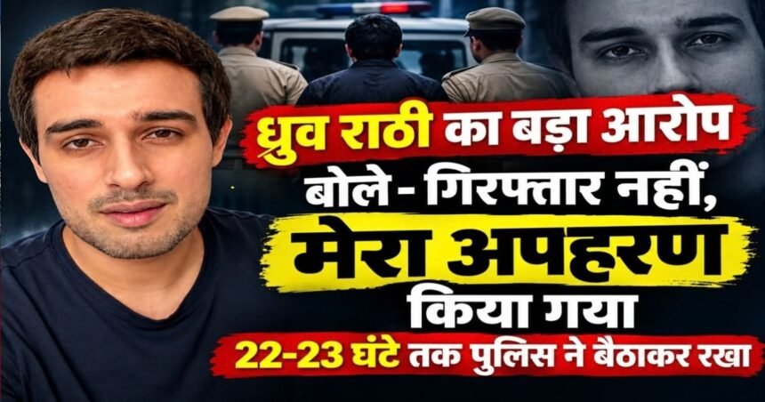 dhruv-rathee-claims-abduction-by-police-gurugram-release