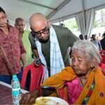 hemant-soren-mother-rupi-soren-sanskar-bhoj-nemra-baba-ramdev-crowd